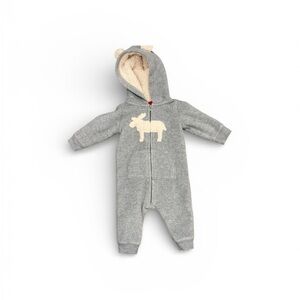 Carter's Gray One Piece with Moose Design